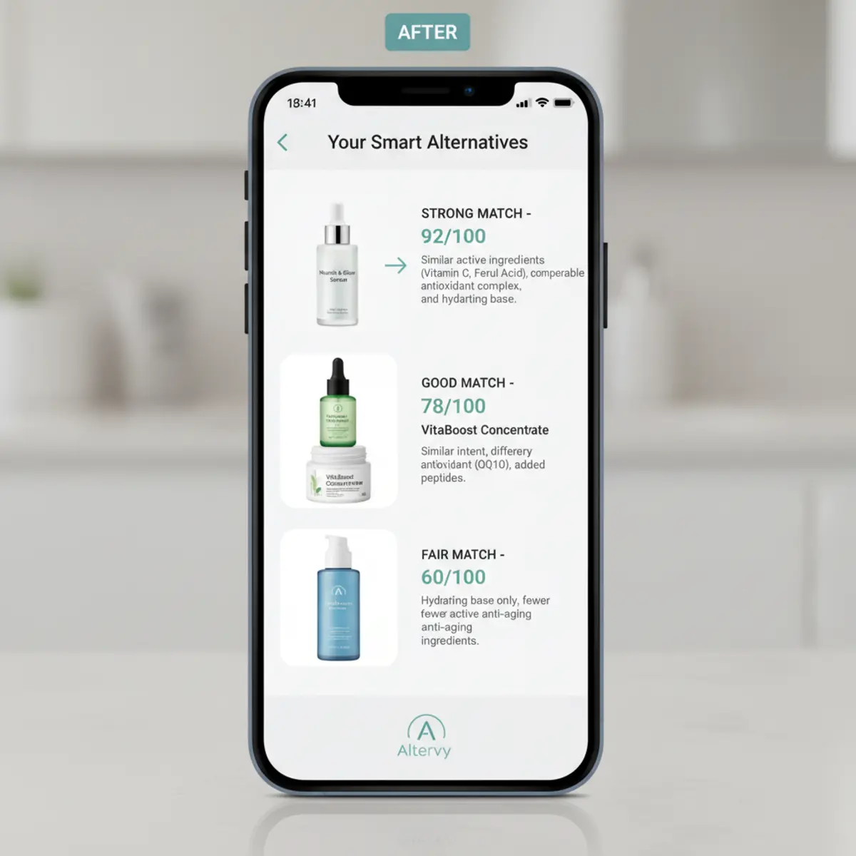 After product result